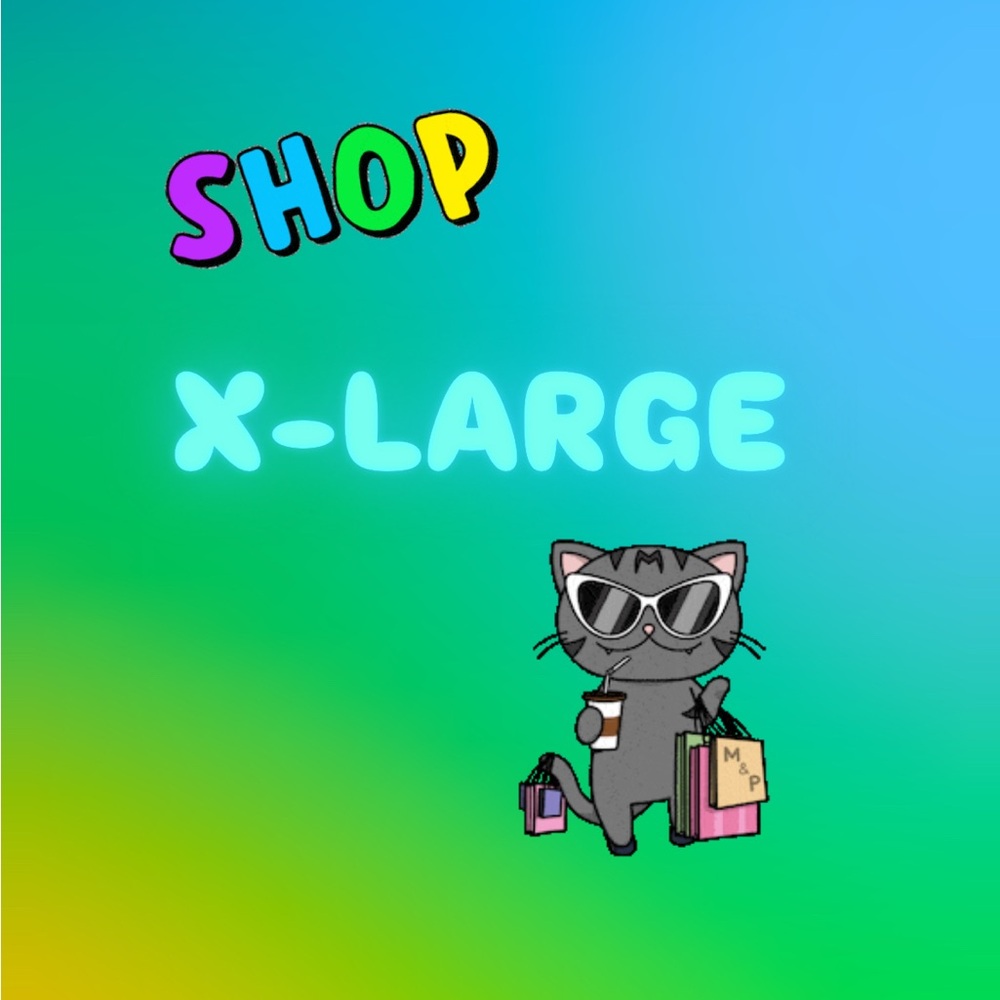 X-Large Graphic Tee with Cat Design